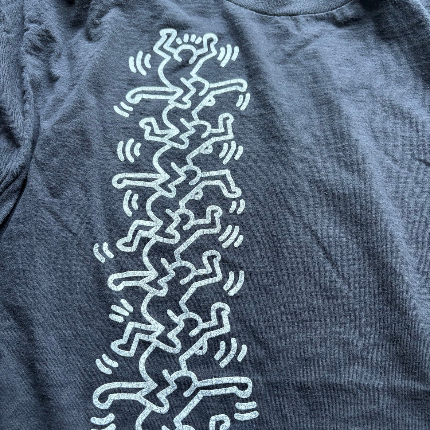 90s Keith Haring Pop Shop Black