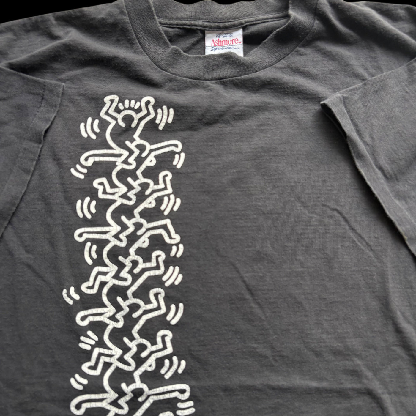 90s Keith Haring Pop Shop Black