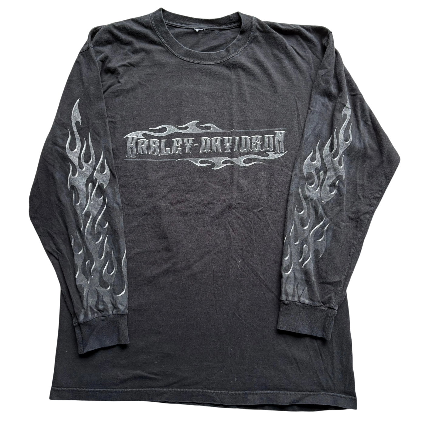 2000s Harley Davidson Gray Flames